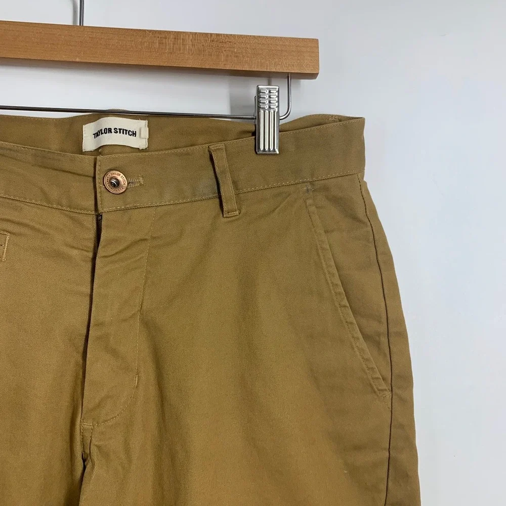 Taylor‎ Stitch Democratic Chino British Khaki Organic Cotton Pants Mens Size 30 - Picture 5 of 15